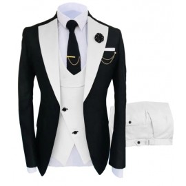 High Quality Three Piece Long Sleeve Slim Fit Business Suit