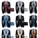 High Quality Three Piece Long Sleeve Slim Fit Business Suit