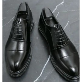 Italian-made lace-up Oxford Formal Dress Shoes