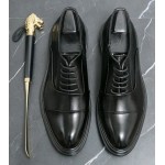 Italian-made lace-up Oxford Formal Dress Shoes