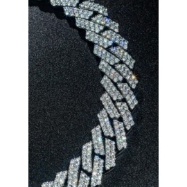 Moissanite Iced Out Cuban Link Necklace