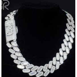 Moissanite Iced Out Cuban Link Necklace