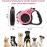 Automatic Retractable Nylon Dog Leash, Bowl and Poop Bag