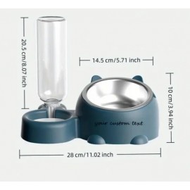 Unique and Easily Accessible Dog Drinking and Eating Bowl