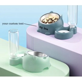 Unique and Easily Accessible Dog Drinking and Eating Bowl
