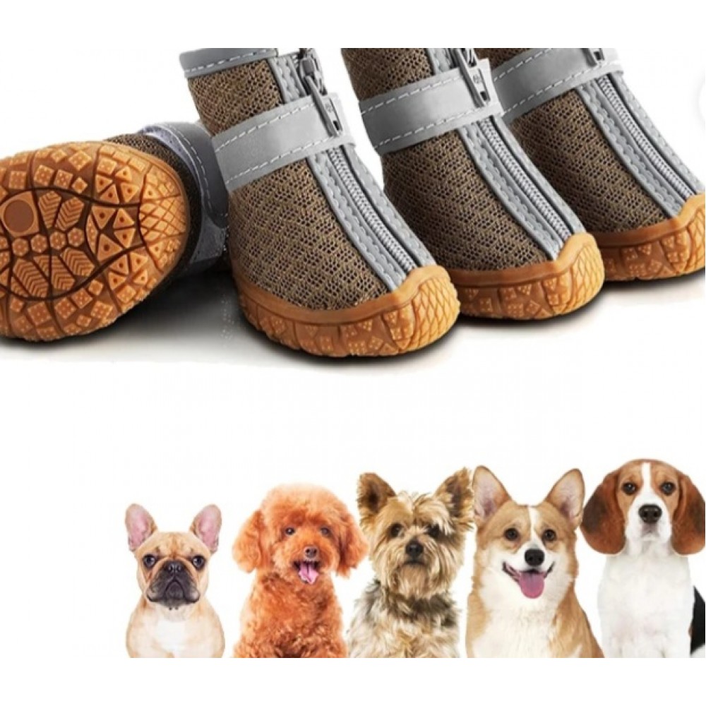 High-End Adjustable Air Mesh Waterproof Dog Boots