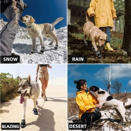 Anti-Slip Waterproof Reflective Stripes Dog Boots