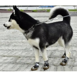 Anti-Slip Waterproof Reflective Stripes Dog Boots