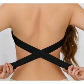 Women's 3PCS Solid Color Seamless Strapless Side Wireless Bra