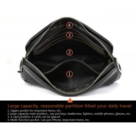 Genuine Leather Luxury Fingerprint Handbag