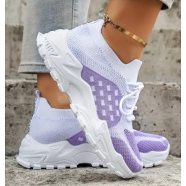 Women's Breathable Knit Slip-On Sneakers