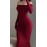Elegant Off-Shoulder Long-Sleeve Body Dress