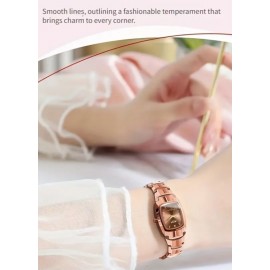 Elegant Rhinestone Quartz Glow Watch