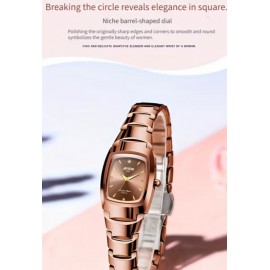Elegant Rhinestone Quartz Glow Watch