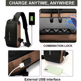 Men's Anti-Theft Chest Backpack Bag