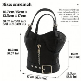 Bustier Style Zipper Bag