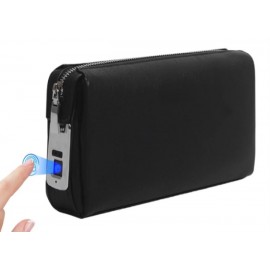 Genuine Leather Anti-Theft Smart Handbag for Men