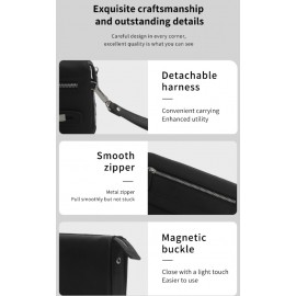 Genuine Leather Anti-Theft Smart Handbag for Men