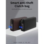 Genuine Leather Anti-Theft Smart Handbag for Men