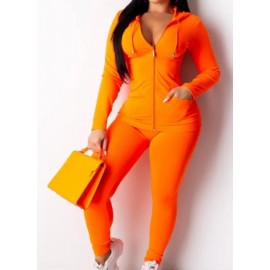Women's Sport Two-Piece Jogger Tracksuit Set