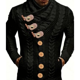 Men's High Collar Winter Sweater