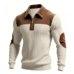 Men's Casual Pullover Stand Collar Winter Sweater
