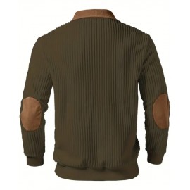 Men's Casual Pullover Stand Collar Winter Sweater