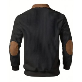 Men's Casual Pullover Stand Collar Winter Sweater