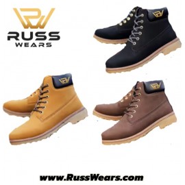 New Russ Wears Heavey Duty Construction Boots