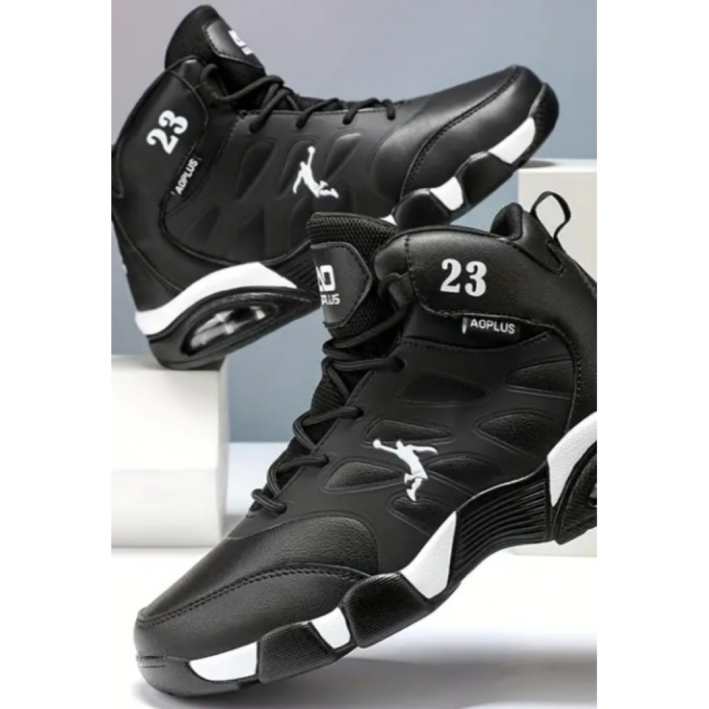 Men's All-Season High-Top Durable Lace-Up Athletic Running Shoes