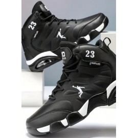 Men's All-Season High-Top Durable Lace-Up Athletic Running Shoes