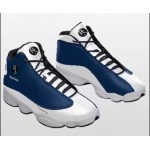 New Russ Smith High-Quality High-Top Blue and White Basketball Sneakers