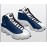 New Russ Smith High-Quality High-Top Blue and White Basketball Sneakers