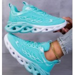 Women's Breathable Mesh and Synthetic Upper All-Season Cushioned Lightweight Running Sneakers