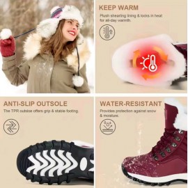 Women's High Quality Slip-On Winter Snow Boots