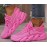 Women's Pink Lightweight Casual Slip-On Platform Running Sneakers